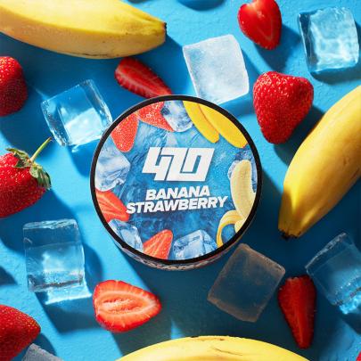 Тютюн 420 Frost Line Banana Strawberry (Полуниця Банан) 100 гр