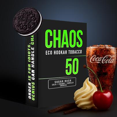 Тютюн Chaos Sugar Rush (Кола Вишня Ваніль Печиво) 50 гр