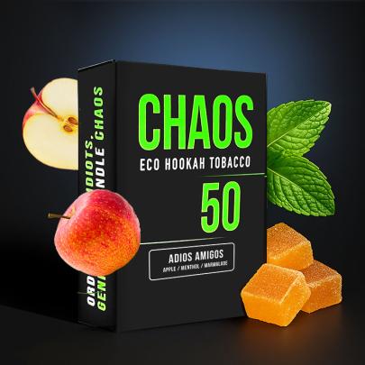 Табак Chaos Adios Amigos (Яблоко Ментол Мармелад) 50 гр