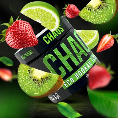 Тютюн Chaos Green Strawberry (Полуниця Ківі Лайм) 100 гр