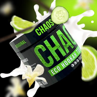 Тютюн Chaos Knock Out (Лайм Огірок Ваніль) 200 гр