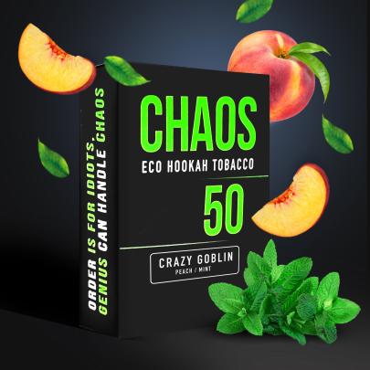 Тютюн Chaos Crazy Goblin (Персик Солодка М'ята) 50 гр