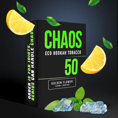 Тютюн Chaos Golden Flower (Лимон Ментол) 50 гр