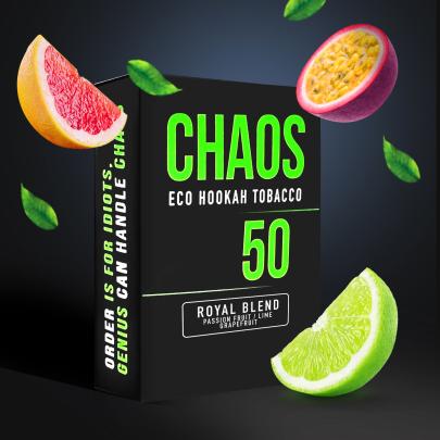 Тютюн Chaos Royal Blend (Маракуйя Лайм Грейпфрут) 50 гр