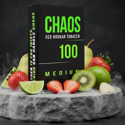Табак CHAOS Medium Tropical Kiss (Клубника Киви Лайм Груша) 100 гр