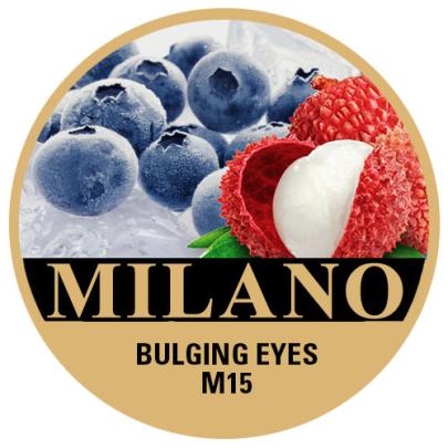 Тютюн Milano Bulging Eyes M15 (Лічі Чорниця Ягоди Лід) 100 гр
