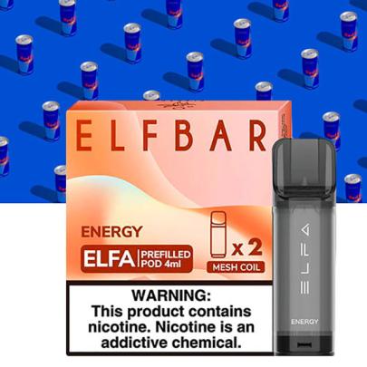 Картридж с жидкостью для ELF BAR ELFA Energy (Энергетик) 2 шт 4 мл