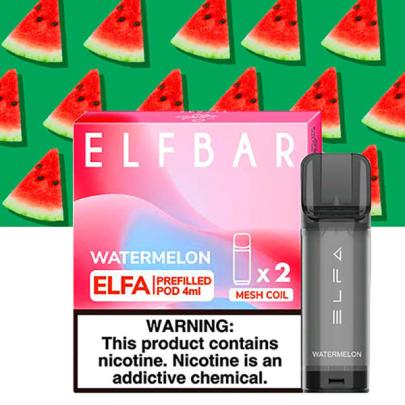 Картридж с жидкостью для ELF BAR ELFA Watermelon (Арбуз) 2 шт 4 мл