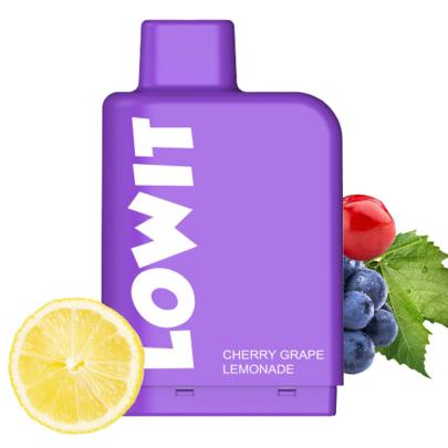 Картридж із рідиною для ELF BAR Lowit Cherry Grapes Lemonade (Вишня Виноград Лимонад) 8 мл