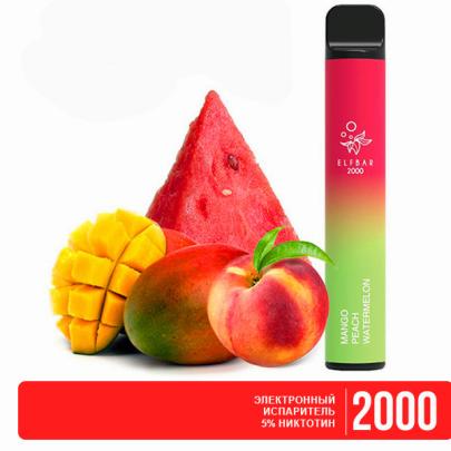 Одноразовая электронная сигарета ELF BAR Mango Peach Watermelon (Манго Персик Арбуз) 2000 puff