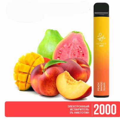Одноразовая электронная сигарета ELF BAR Peach Mango Guava (Персик Манго Гуава) 2000 puff