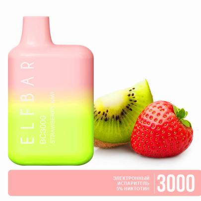 Одноразовая электронная сигарета ELF BAR Strawberry Kiwi (Клубника Киви) 3000 puff