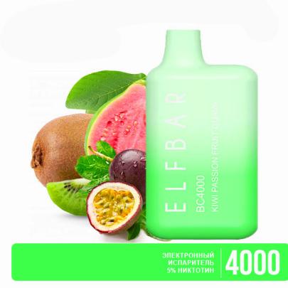 Одноразовая электронная сигарета ELF BAR BC Акциз Kiwi Passion Fruit Guava (Киви Маракуйя Гуава) 4000 puff