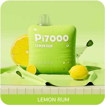Одноразова електронна сигарета ELF BAR Pi Lemon Rum (Лімонний Ром) 7000 puff