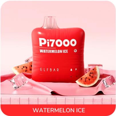 Одноразова електронна сигарета ELF BAR Pi Watermelon Ice (Кавун Льод) 7000 puff