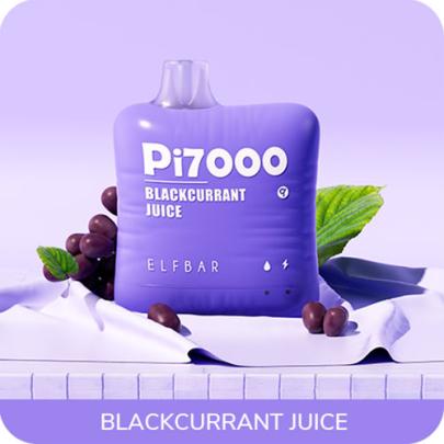 Одноразовая электронная сигарета ELF BAR Pi Акциз Black Currant (Чорная Смородина) 7000 puff