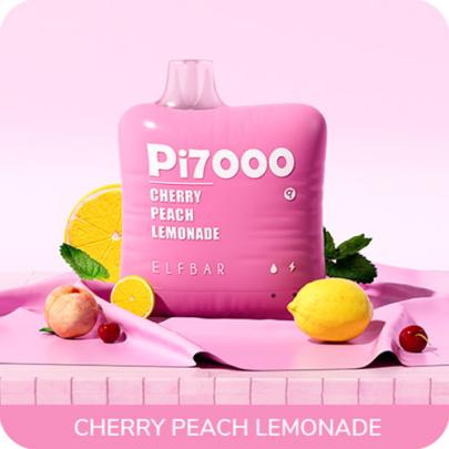 Одноразовая электронная сигарета ELF BAR Pi Акциз Cherry Peach Lemonade (Вишня Персик Лимонад) 7000 puff