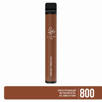 Одноразовая электронная сигарета ELF BAR Creamy Tobacco (Кремовый Табак) 800 puff