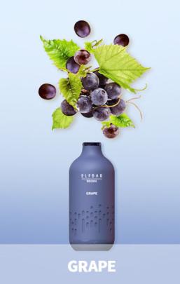 Одноразовая электронная сигарета ELF BAR BB Акциз Grape (Виноград) 3000 puff