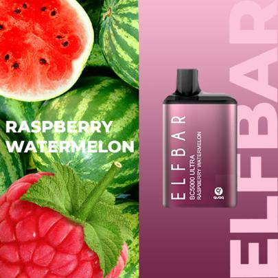 Одноразовая электронная сигарета ELF BAR BC Акциз Raspberry Watermelon (Малина Арбуз) 5000 puff