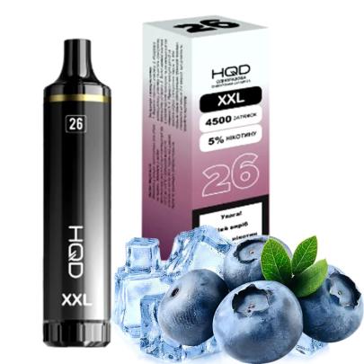 Одноразовая электронная сигарета HQD XXL 26 Акциз Frozen Blackberry (Черника Лед ) 4500 puff